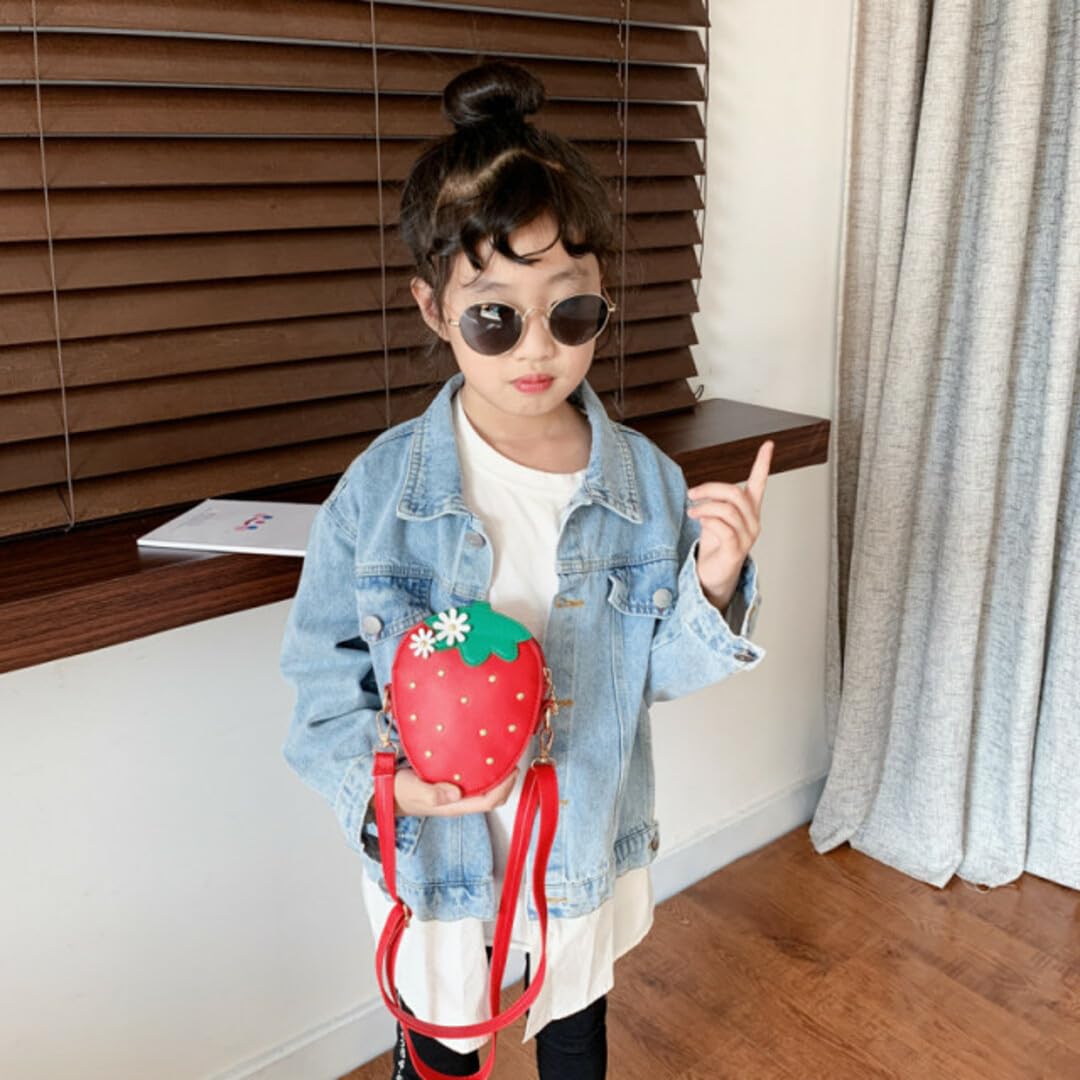 Amazon.co.jp: いちご ポシェット 女の子 バッグ ショルダー