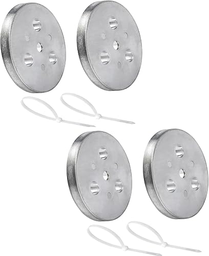 Miniatura 9 de Nayciiy Placa de peso de ánodo de zinc con lazos de plástico, placa de zinc en tu cesta de skimmer, cesta de desnatador, peso de ánodo de zinc,