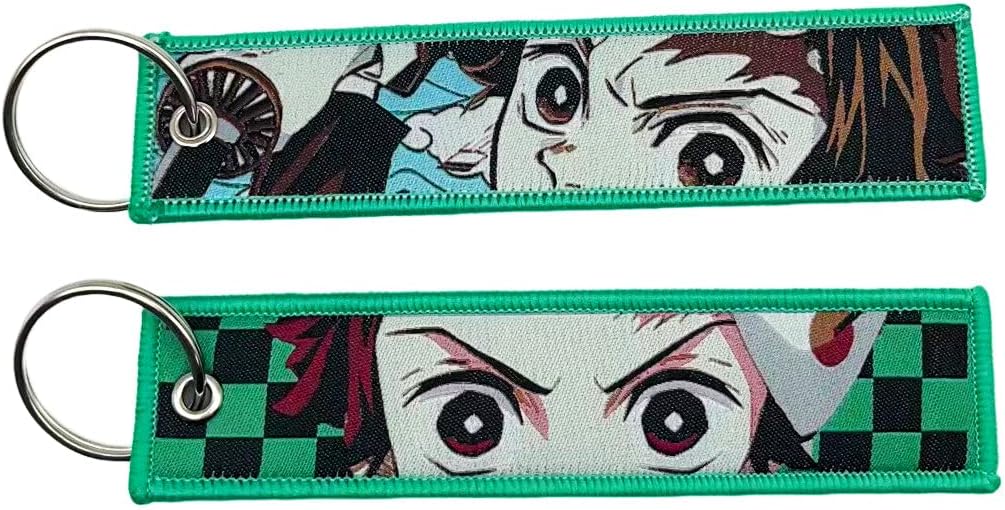 1 Pack Anime Jet Tag Keychians Motorcycle Key Tag JDM Keychain