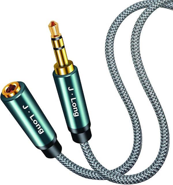 3.5mm Headphone Extension Cable 0.5M,Car Aux Stereo Mini Jack Lead 3.5mm Male to Female Stereo Audio Extension Cable for Phones, Headphones, Speakers, PCs, MP3 Players and More (50cm)