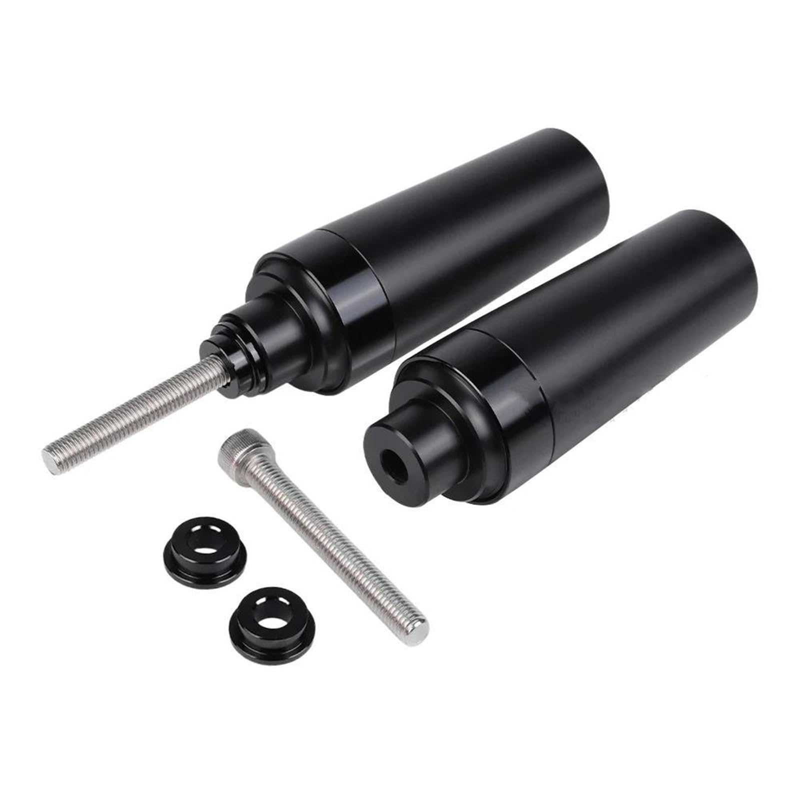 Sturzschutz Sturzpads Motorrad-Rahmengleiter, Sturzpads, Sturzpads Für CFMOTO 675SR-R, 675SS, 675NK, 675 SR-R, SR SS, NK, Vorderachsgleiter, Hinterradschwingenschutz Fallschutz(SCHWARZ 1)