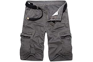 Iron Co Men's Casual Twill Cargo Shorts: Comfort, Style, and Durability