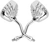 2pcs Motorcycle Rearview Mirrors 8mm 0mm Thread Skeleton Claw Side Mirrors Handlebar Reflector for
