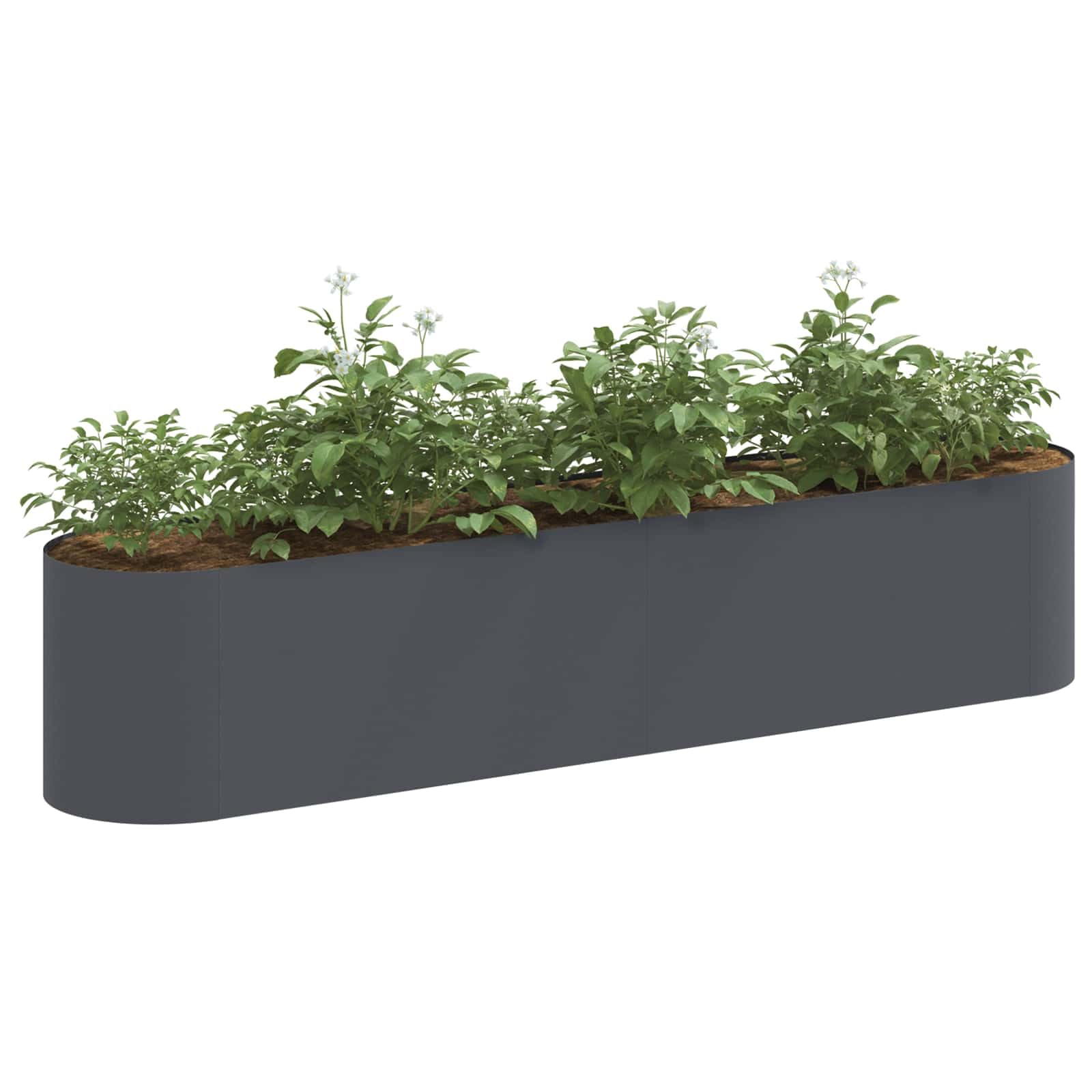 vidaXL Jardin surélevé Anthracite 200 x 40 x 40 cm, Jardinière Moderne, résistante aux intempéries, pour Un Jardin extérieur, Super Pratique et décorative