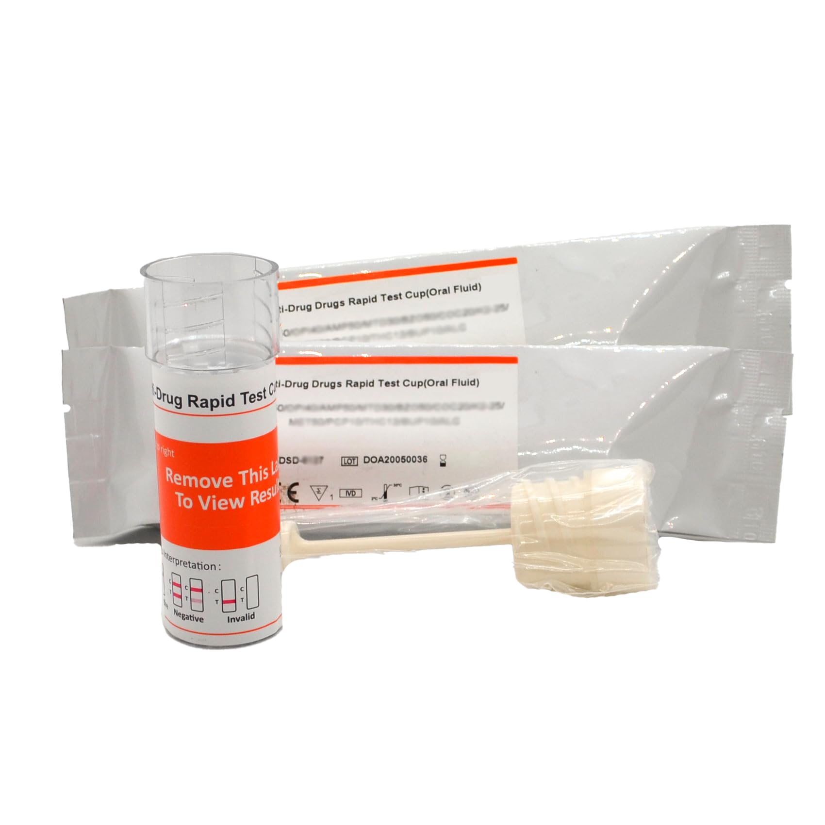 2 UKDT Saliva Roadside Drug Test screen for 6 drugs ~ drug test kits individual results for ~ cannabis, cocaine, amphetamine, meth, Benzodiazepines and opiates (heroin)