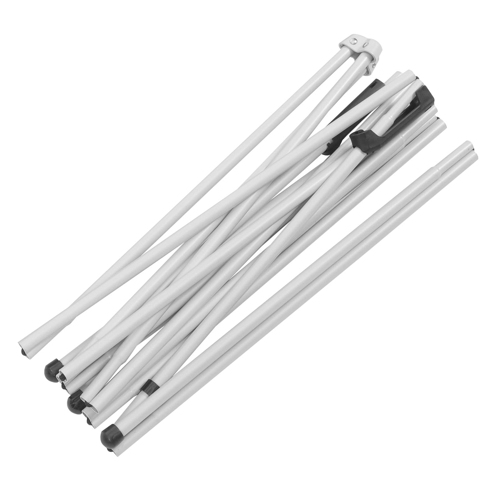 Chevalet pliable en aluminium stable avec trépied télescopique blanc