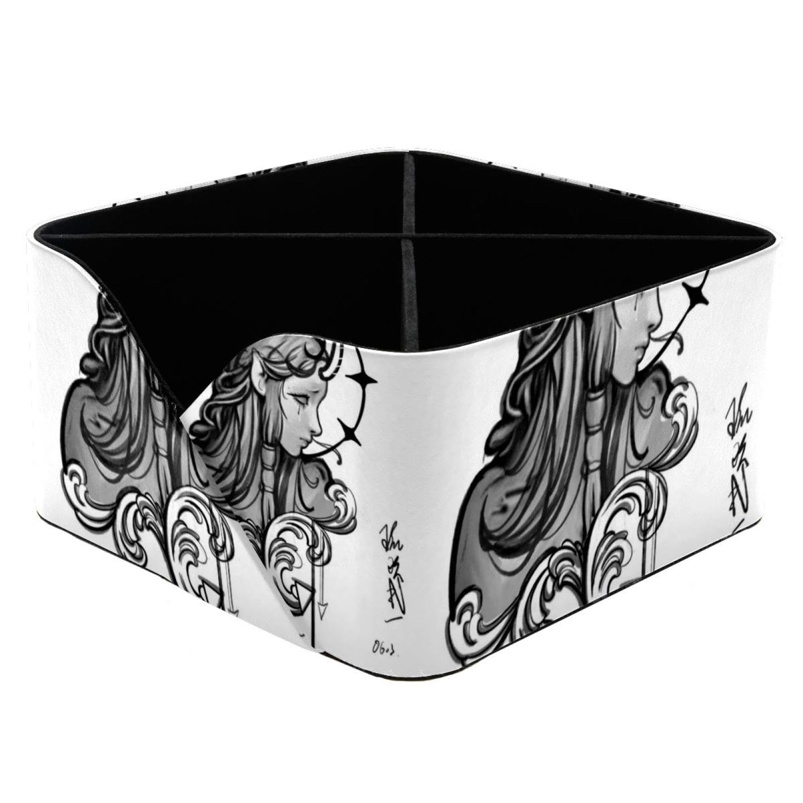 Boîte de rangement rectangulaire organiseur bureau essentiels filles