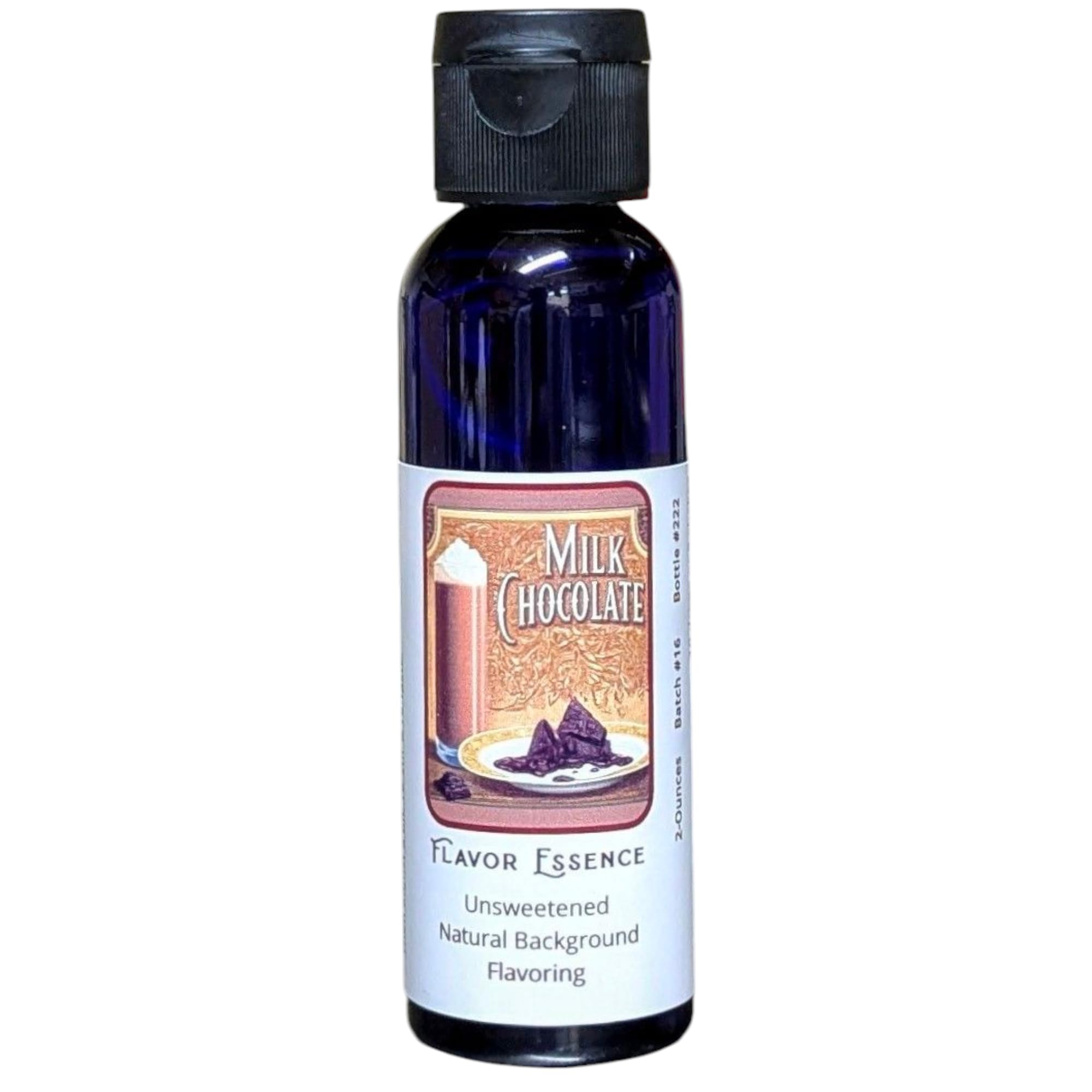 CHOCOLATE (Milk Chocolate Style) by Flavor Essence [Unsweetened, Natural Background Flavoring) 2 Oz.|For Beverages: coffee/tea, shakes/smoothies, bar