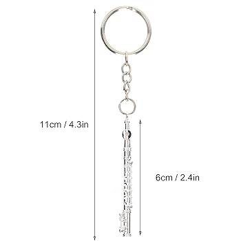 Amazon.co.jp: [CXFBSDF] 金属フルートキーホルダー、美しい