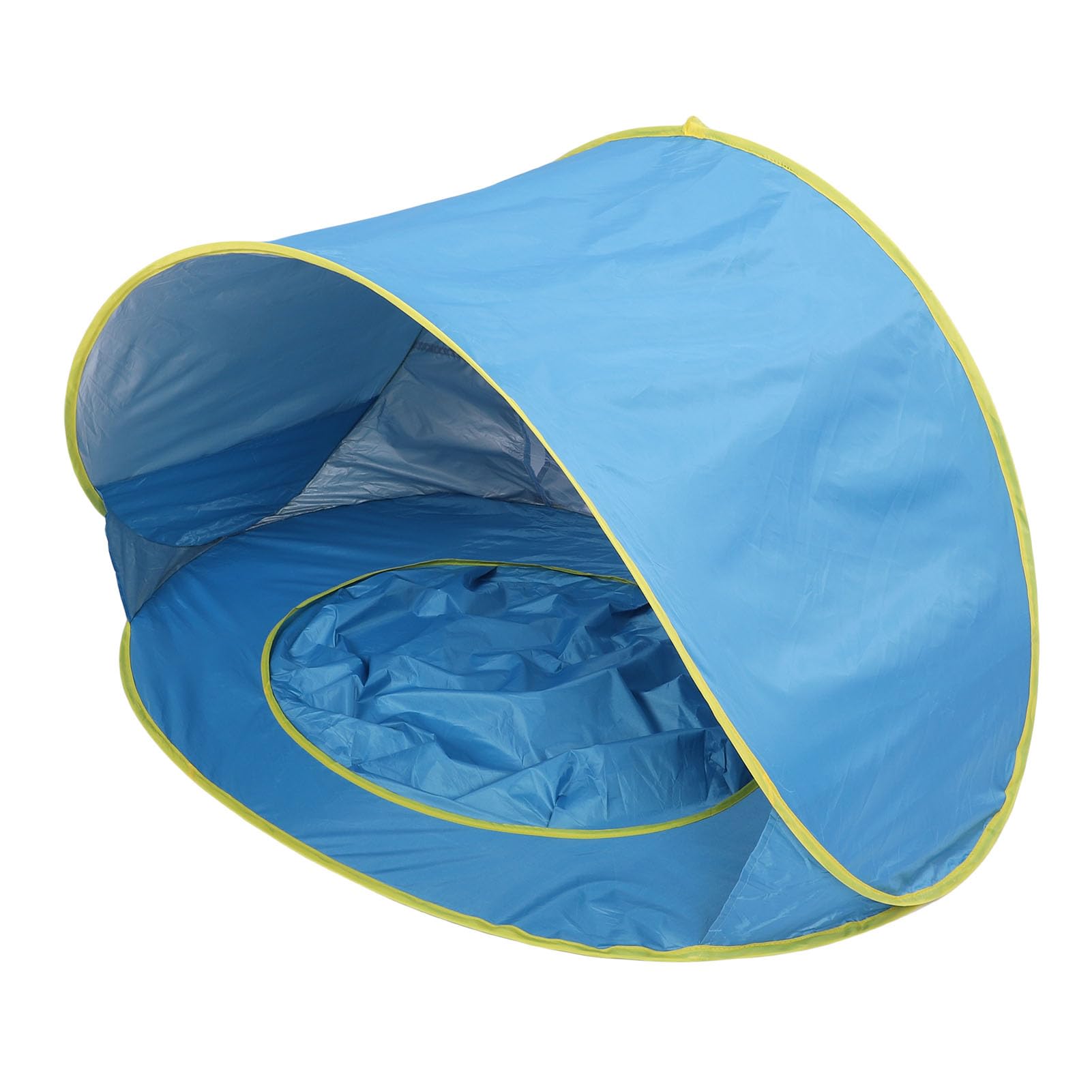 Tenda da Spiaggia, Tendalino Parasole Pop-up con Protezione UV UPF 50+ e Piscina per Bambini Incorporata, Portatile, Leggero, Facile da Montare, per Neonati, Campeggio, Viaggi (BLUE)
