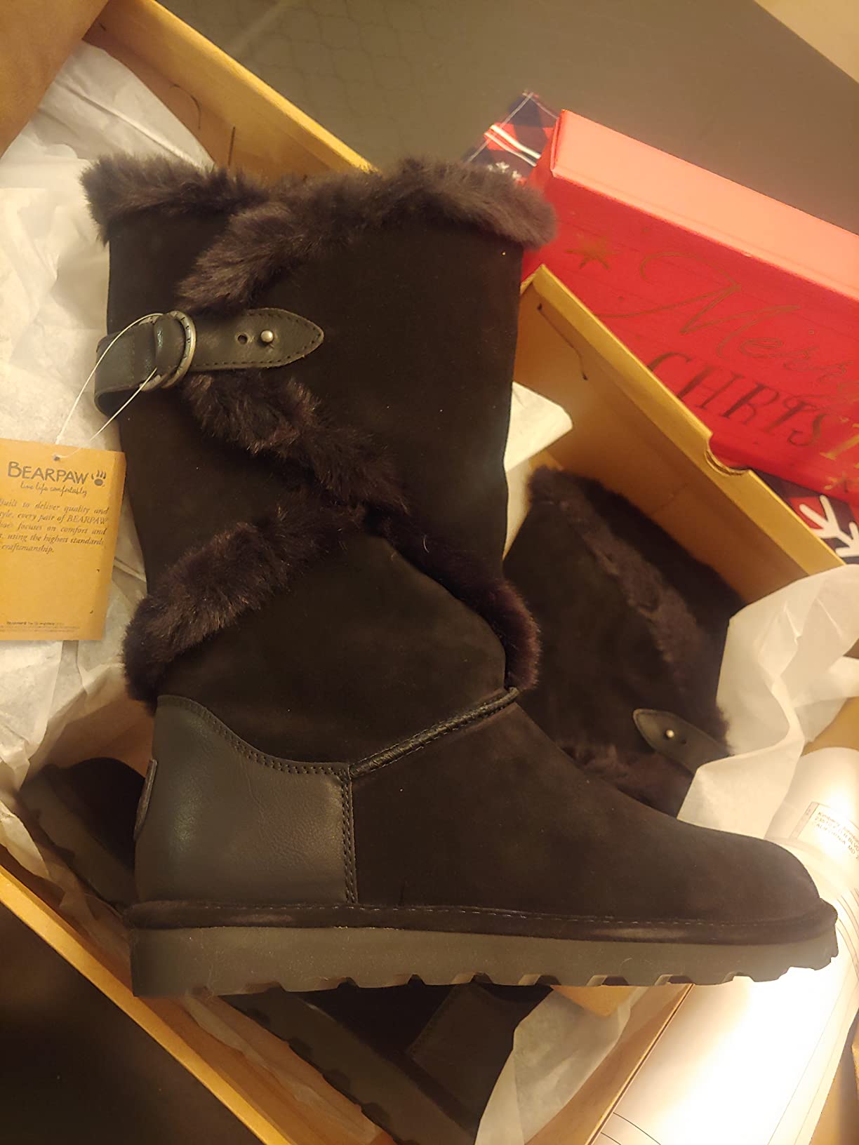 bearpaw sheilah suede tall boot