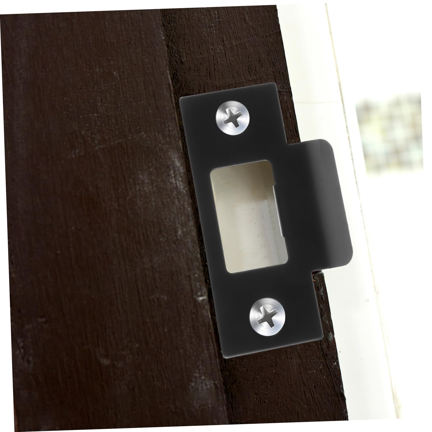 5 ensembles Guide De Verrouillage De Porte Clé Renfort De Porte Plaque Arrière Pêne Dormant Gâche De Porte Gâche De Porte Plaque De Verrouillage De Porte D'Entrée 4 pièces * 5