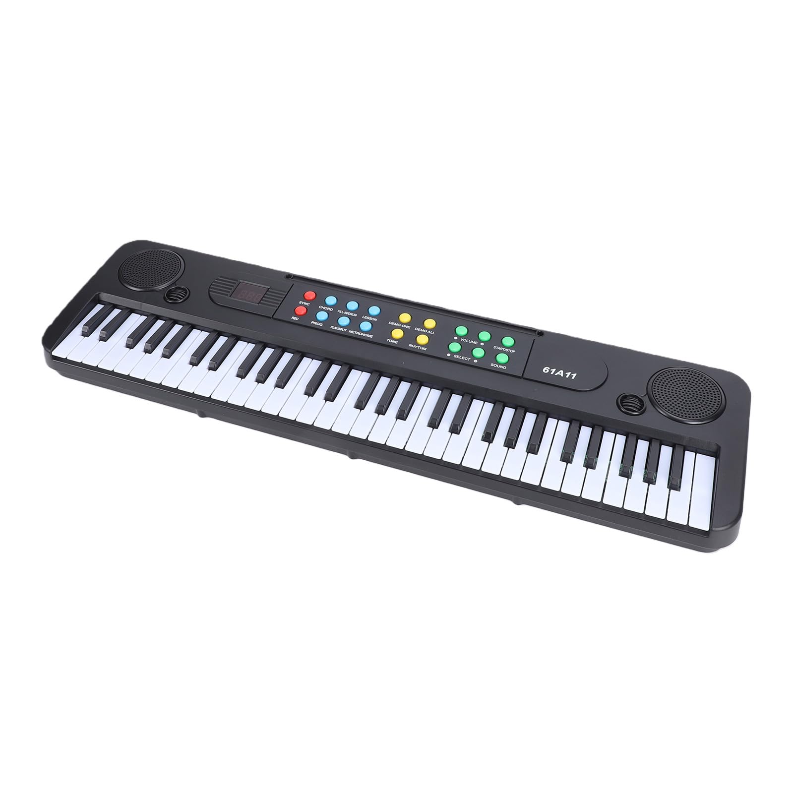 Tastiera Elettronica Portatile a 61 Tasti 200 Toni 200 Ritmi per Principianti a Casa Pratica e Educazione Musicale