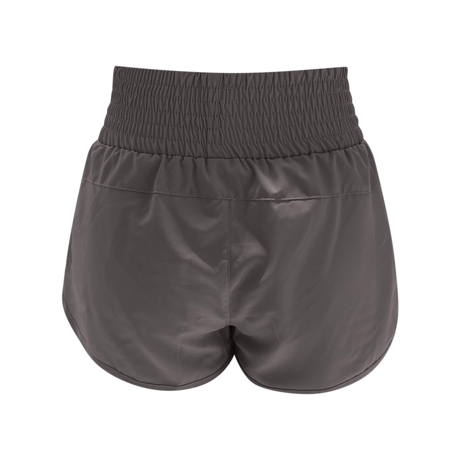 WWricotta Pantalones Cortos Yoga Cintura Alta Anchura con Forro Incorporado Transpirables Secado Rápido para Entrenamiento Gimnasio Usar General Mujer Tejido Elástico Cómodos Funcionales Bolsillo