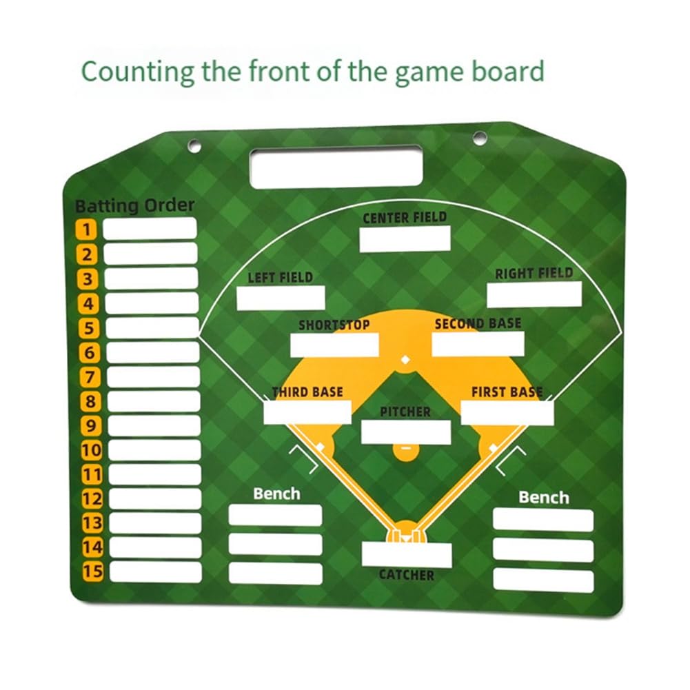 Tablero Magnético de Alineación de Béisbol para Entrenadores, Tarjetas de Alineación de Softbol, Tableros Marcadores, Accesorios de Entrenamiento de Béisbol
