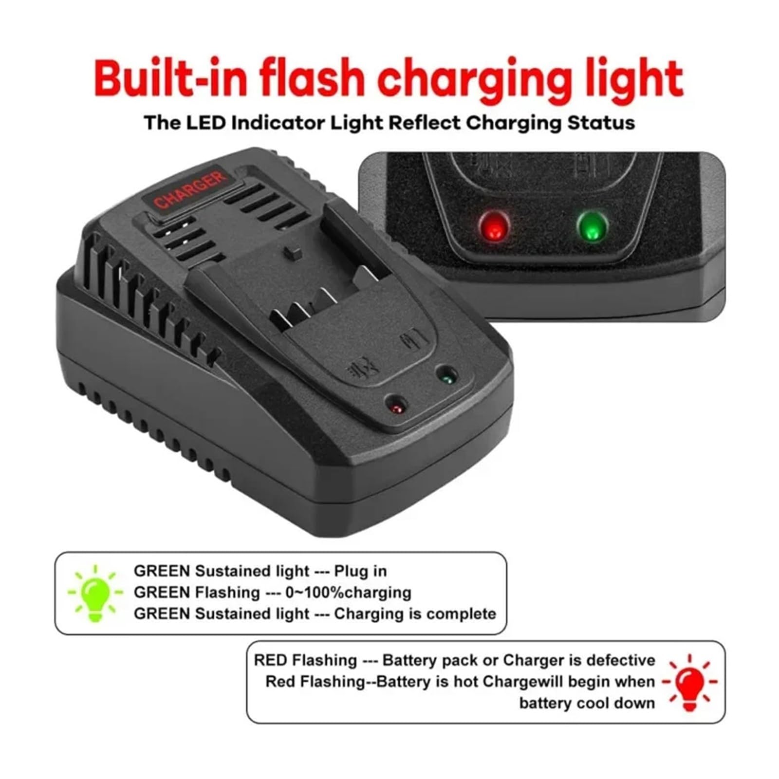 Cargador De 1,6 A Y 3 A, Compatible Con Baterías De Litio Bosch De 14,4 V Y 18 V, BAT609, BAT609G, BAT618, BAT618G, AL1860CV, AL1814CV Y AL1820CV.(3A,EU Plug)