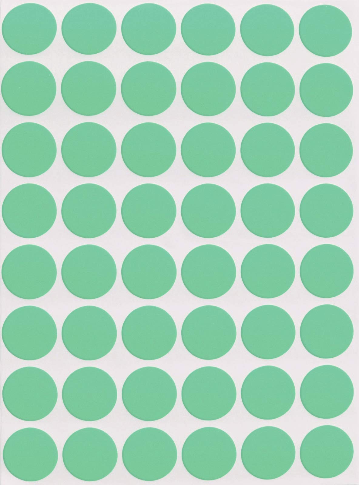 Royal Green Write Dot Sticker 11/16" Inch Color-Coding Labels for Inventory Office Supplies & Home (17mm), 4800-Pack (Pastel Green)