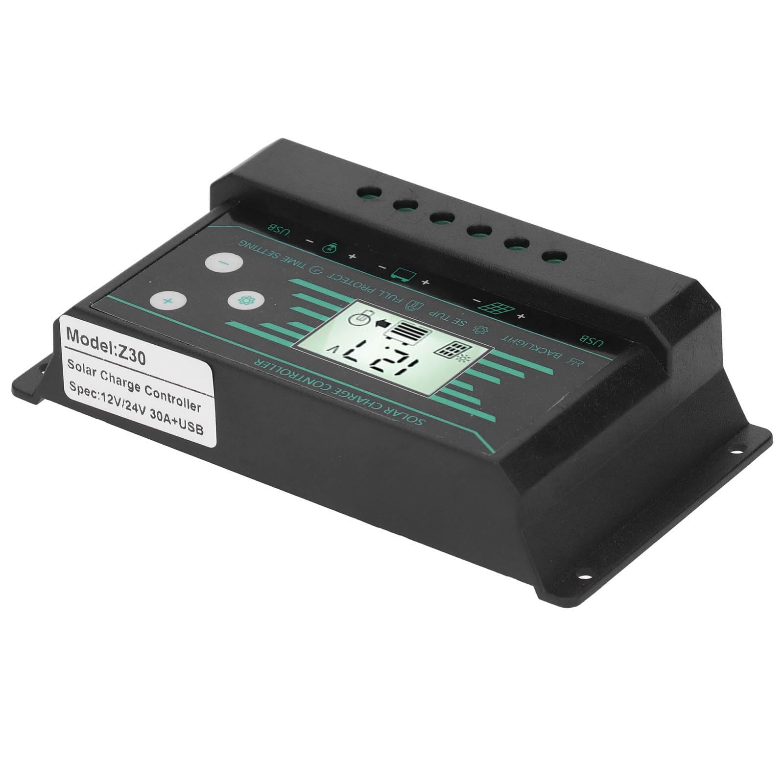 Amazon.co.jp: 30A ソーラー充電コントローラー 12V/24V デュアル USB