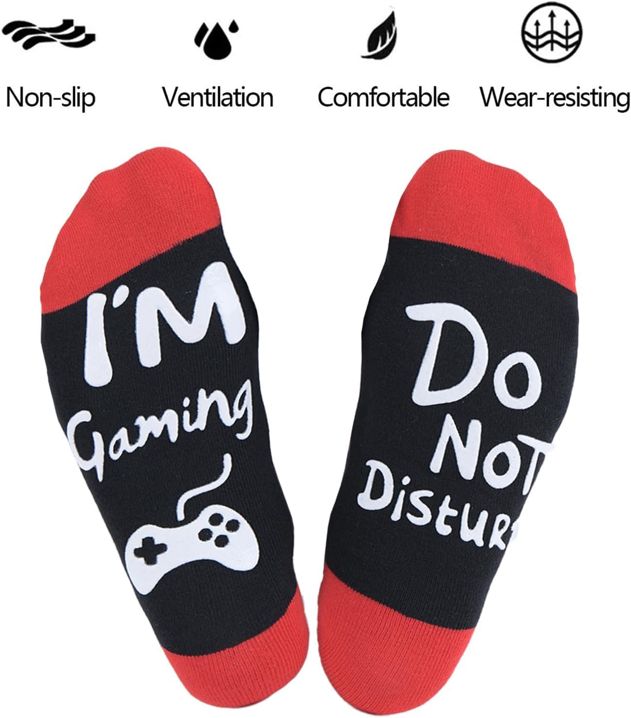3 Pairs Funny Gaming Socks, Stocking Stuffers for Teens Kids Men, Christmas Gifts for Teens Kids Men, Gamer Gifts for Boys Boyfriend Husband - Image 7