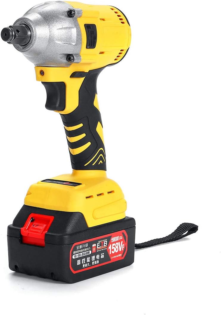 158VF 19800mAh Cordless Brushless Impact Wrench Power Driver Electric Wrench Socket Battery Hand Drill Installation Power Tools