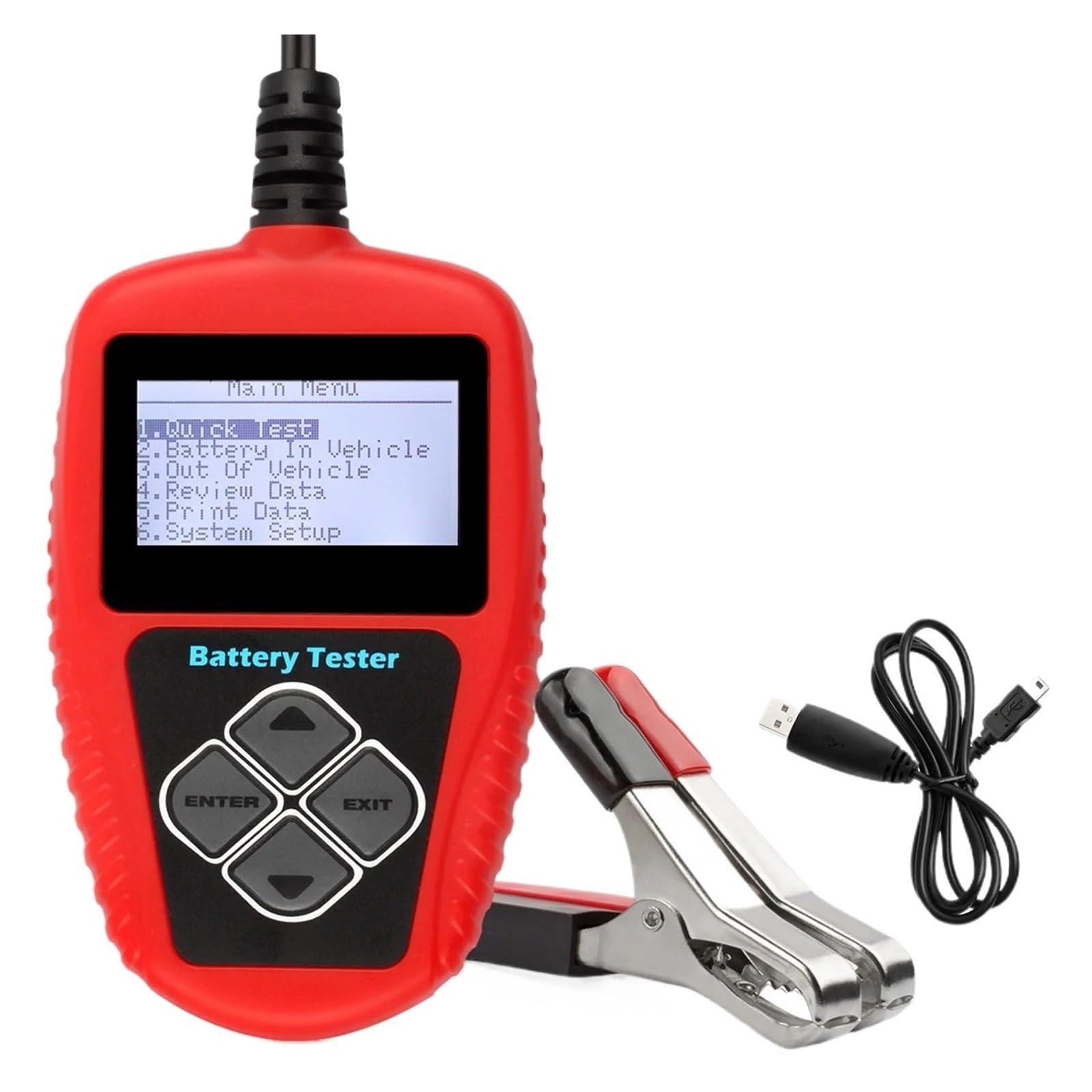 Analizador De Batería Coche 12 V, Comprobador Carga Automotriz, Circuito 100-2000 CCA, Herramientas Diagnóstico Detección Rápida Precisa