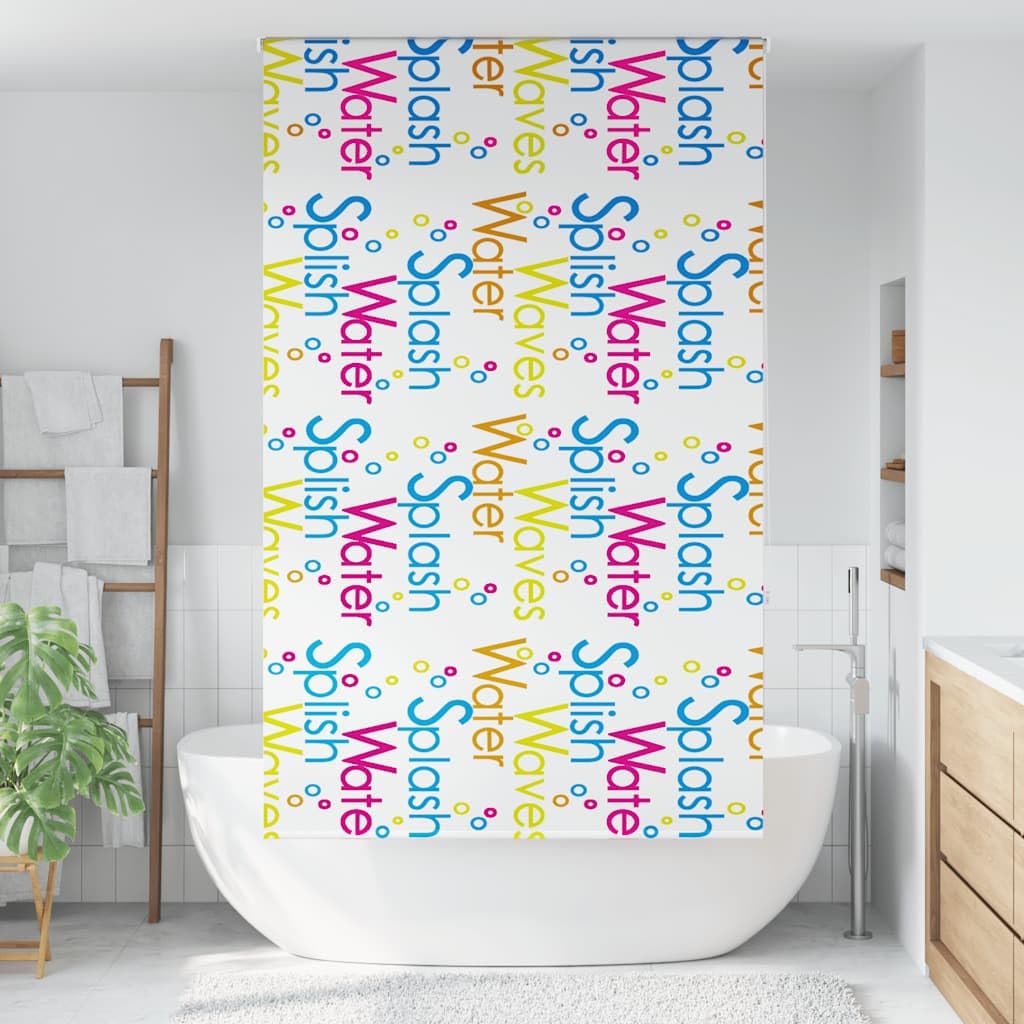 Rideau de douche en PEVA 120x240 imperméable et peu encombrant avec rail aluminium