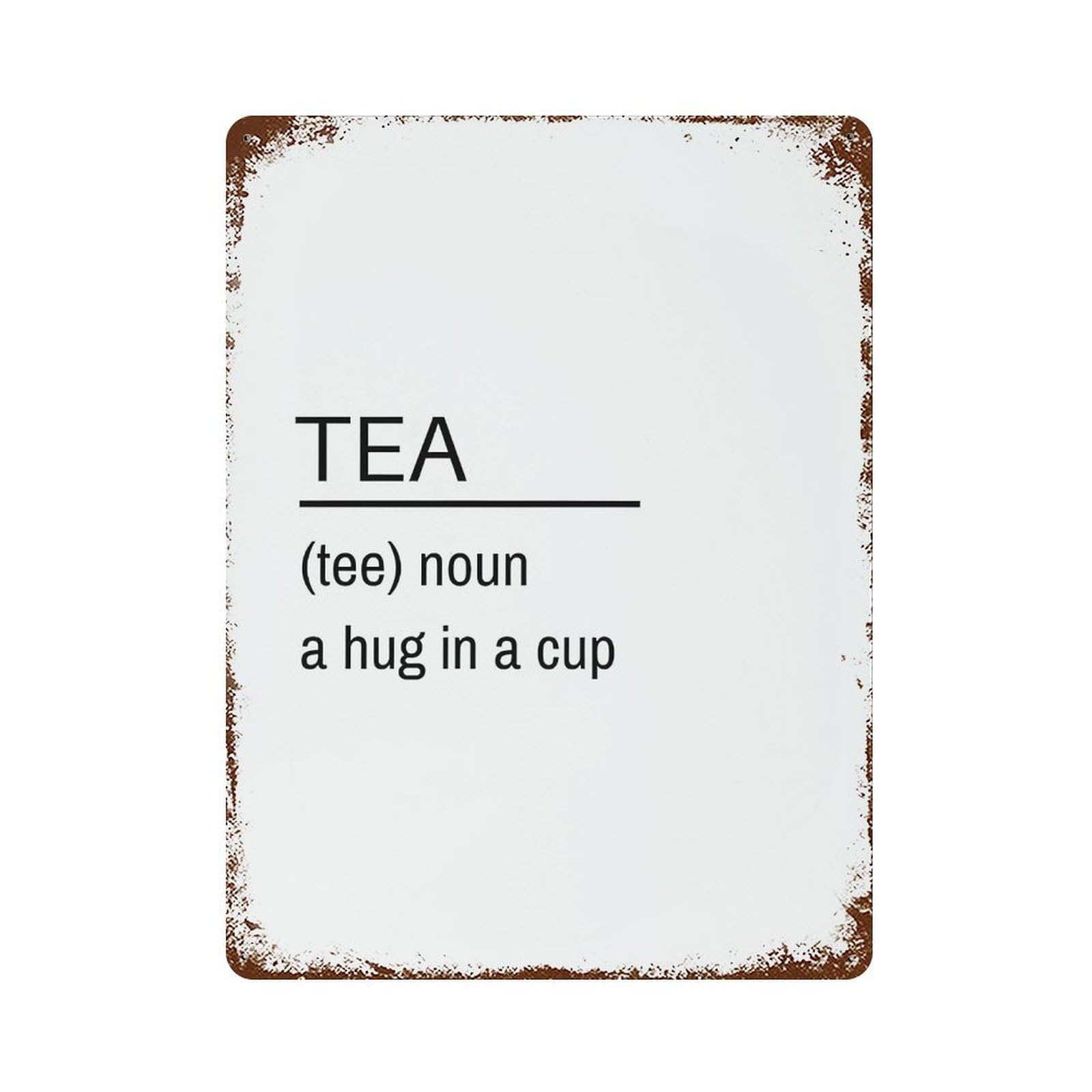 xiaoxiaoshen Tea Definition Wall Decor Art Metal Tin Poster Modern Home Decor Art Home Bar Shop Decorations Vintage Sign 40x30cm
