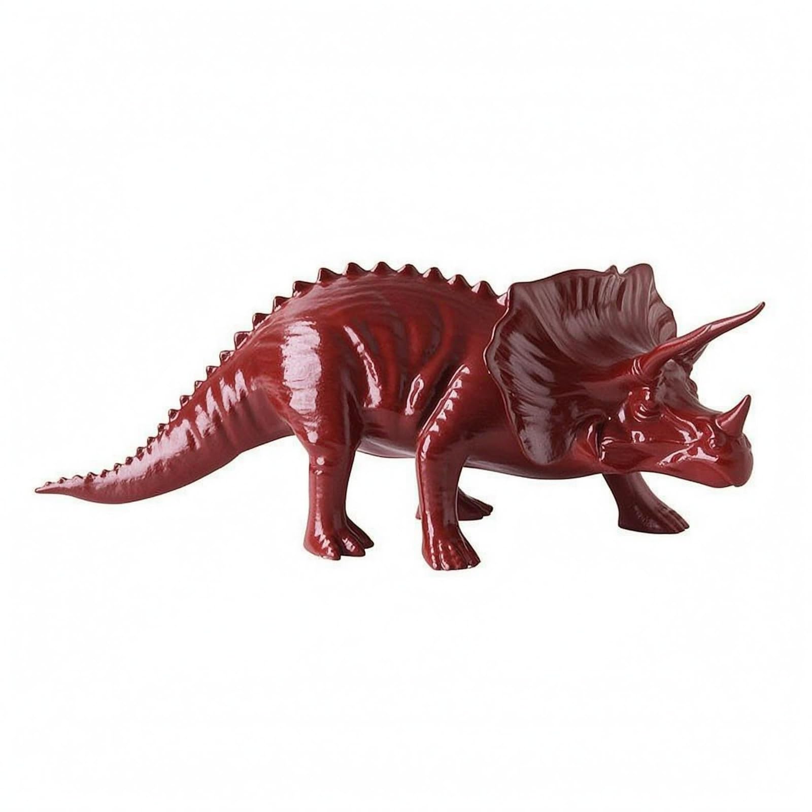 JAZZY PEARLS® Detailed Triceratops Figurine Sculpted Metal