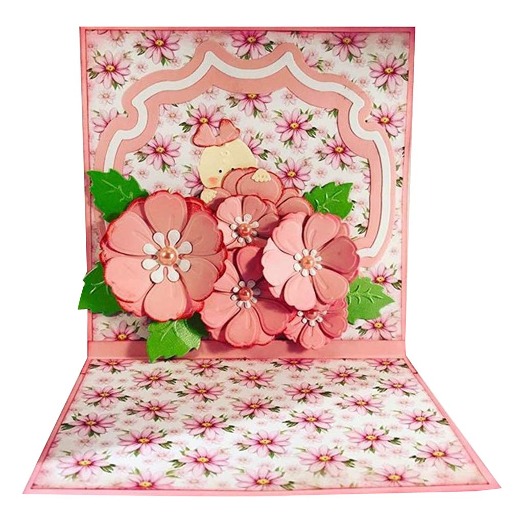 Set Di Fustelle In Metallo Tulipano E Foglie Primaverili: Stencil Per Scrapbooking E Biglietti Fai Da Te - 12x10 Cm