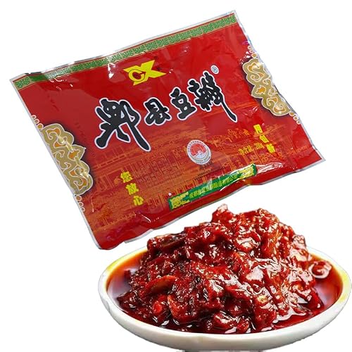 豆瓣酱 Doubanjiang - Traditional Craftsmanship Fermented, No Coloring/Preservatives, Healthy Seasoning for Stir-Fries, Stews & Mapo Tofu - Perfect for Home Cooks & Sichuan Cuisine Lovers (red0.2KG)