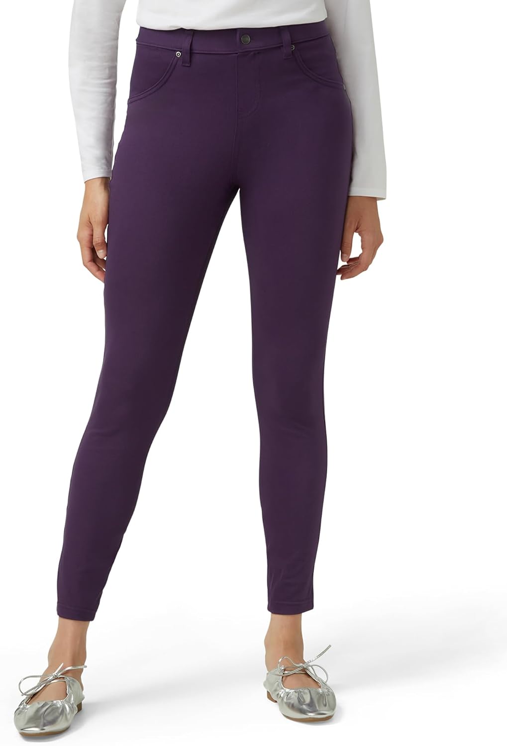HUE Women's Ultra Soft High Waist Denim Leggings