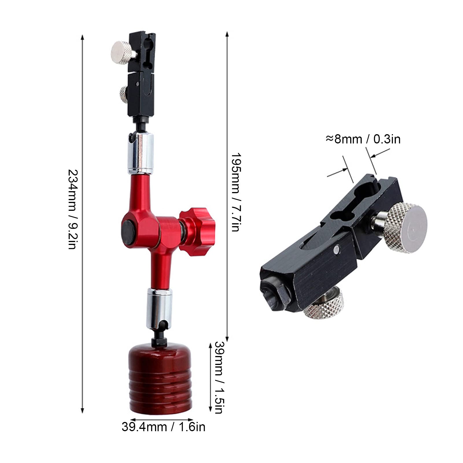 Base Magnetica Universale Comparatore Centesimale Con Base Magnetica Indicatore Di Leva 405413 - Foto 4