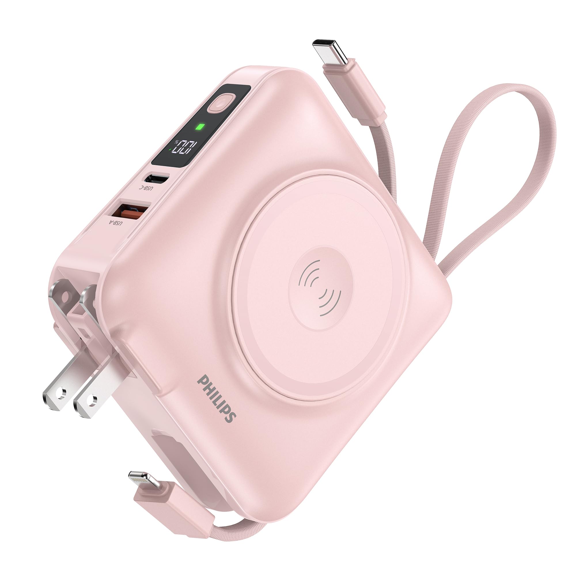 Amazon | Philips(フィリップス) モバイルバッテリー コンセント一体型