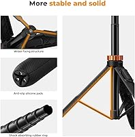 Vista 6 de K&F CONCEPT Palo de Selfie Trípode para Teléfono de 62 pulgadas, 2 en 1, ligero y extensible, soporte de trípode para teléfono celular con control