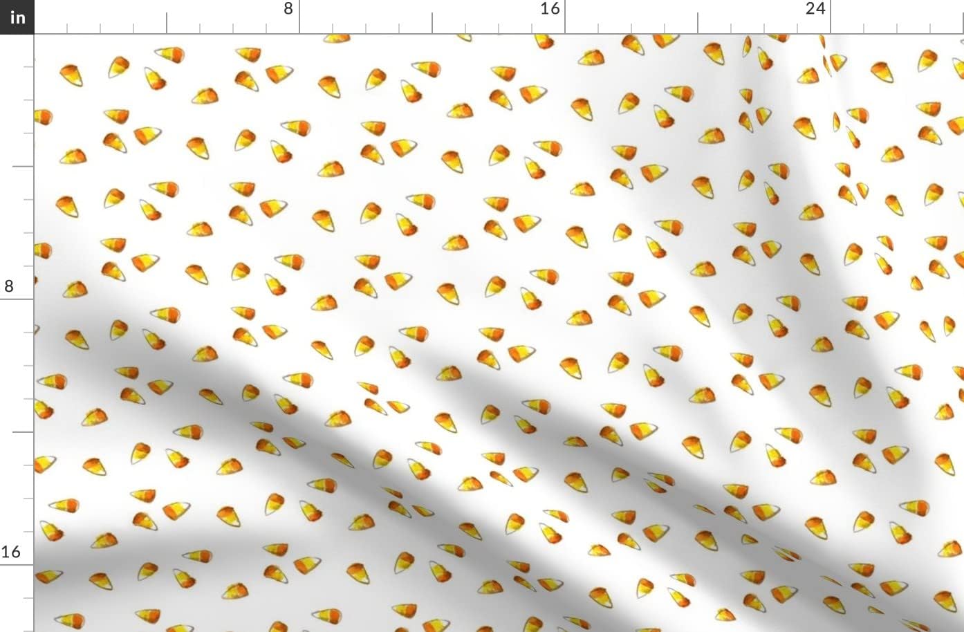 Spoonflower Fabric - Candy Corn Holiday Fall Halloween Treats Treat Printed on Organic Cotton Sateen Fabric by The Yard - Sewing Quilting Apparel Home Decor