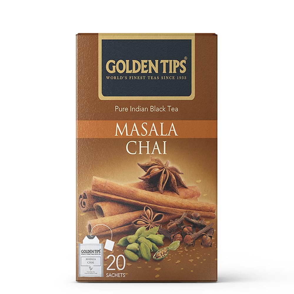 Golden Tips Masala Tea Bags (20 Cups) 100% Natural, 40 g (B074N4JBL1) Amazon Price History, Amazon Price Tracker
