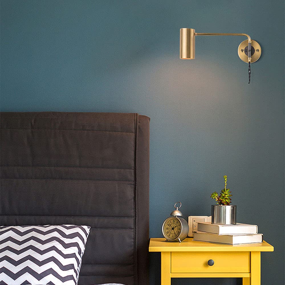 Moderne Wandleuchterarmwand montierte Lampe Metall Wand Schwenkbar, verstellbares Kopfteilleuchten Bett Leselampen für Schlafzimmer Nacht