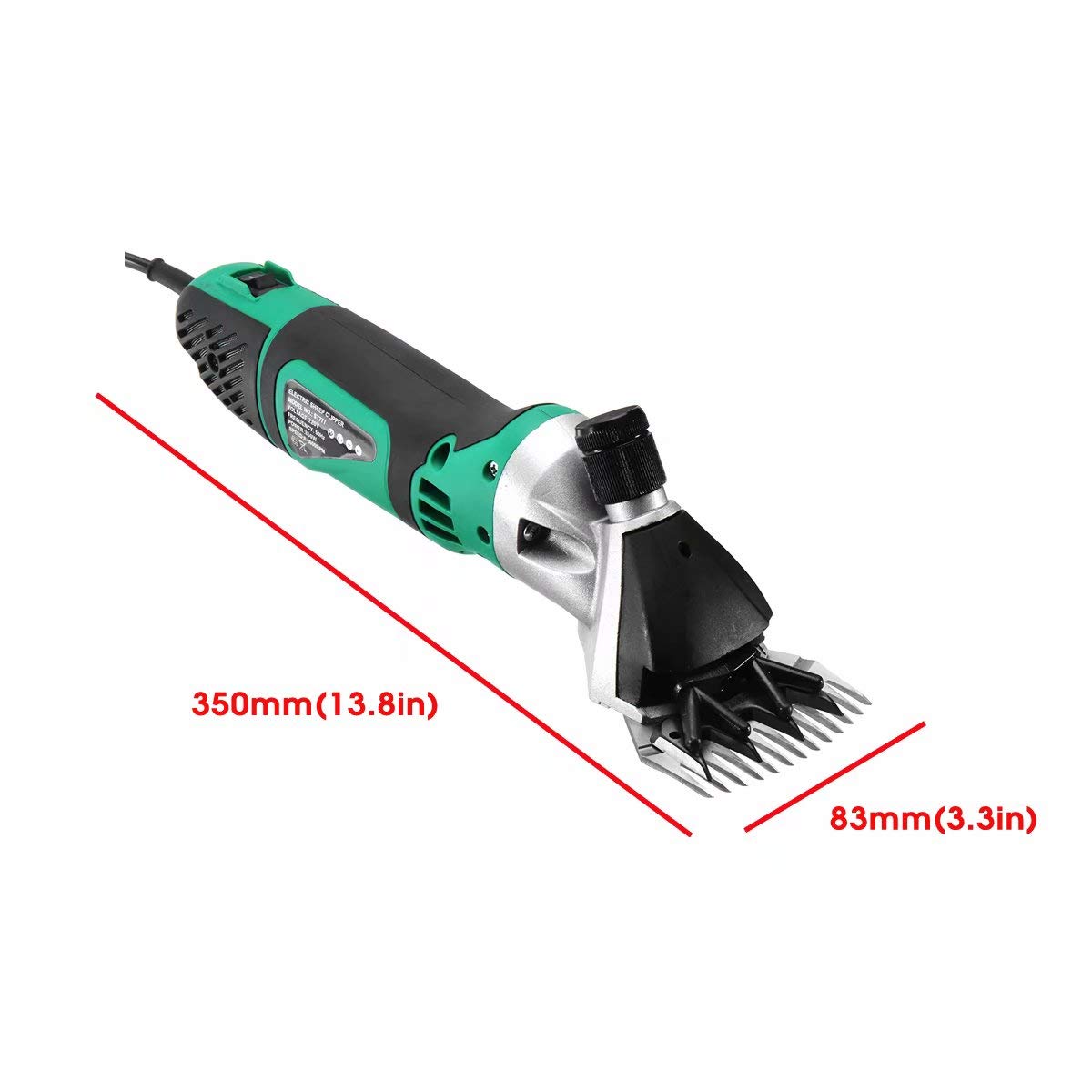 Cortadora eléctrica de Ganado 500W 220V 2400RPM cortadora eléctrica de ovejas Tijeras Tijeras cortadora de Caballos de Cabra 6 velocidades (Enchufe Au)