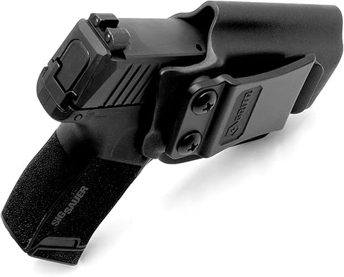 Miniatura 5 de GRITR IWB Kydex RightLeft Hand Gun Holster Compatible with Sig Sauer P365 (P365SASP365XP365XL) with 1.5" Belt Clip, Open Bottom, Optic Cut,
