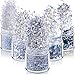 5 scatole olografiche per unghie, glitter argentati, glitter per unghie, per nail art, polvere 3D, per nail art, glitter, manicure, trucchi, artigianato