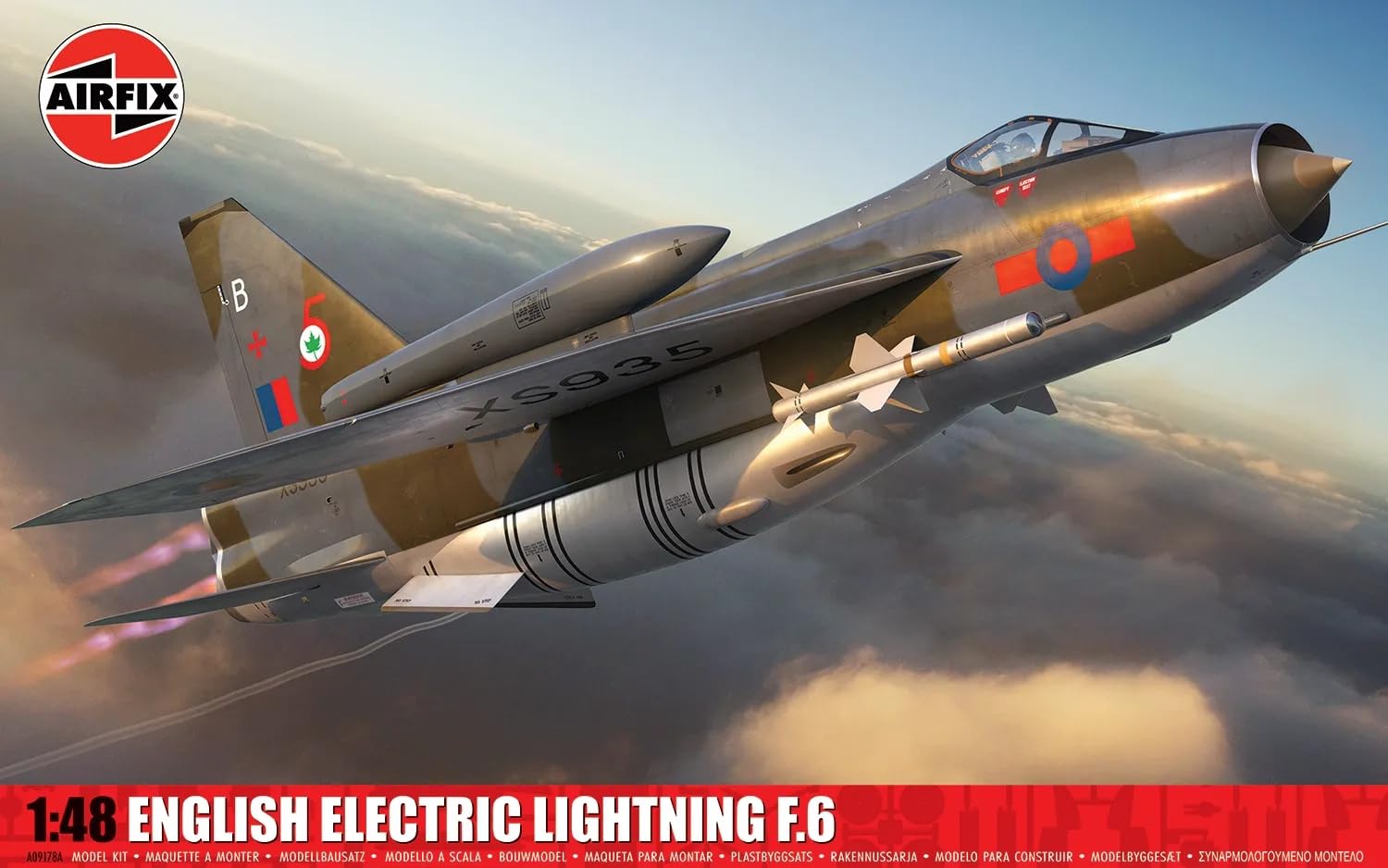AIRFIX - A09178A English Electric Lightning F.6 Modellazione di aeromobili