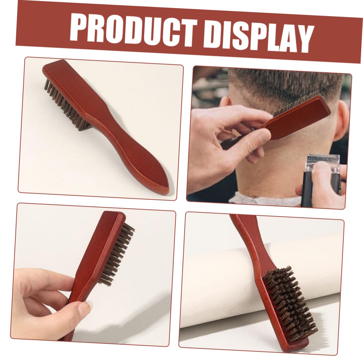 FRCOLOR Beard Accessory Set Comb Brush Barber Hair Cutting Barber Hairdressing Hair Sweeping Tool