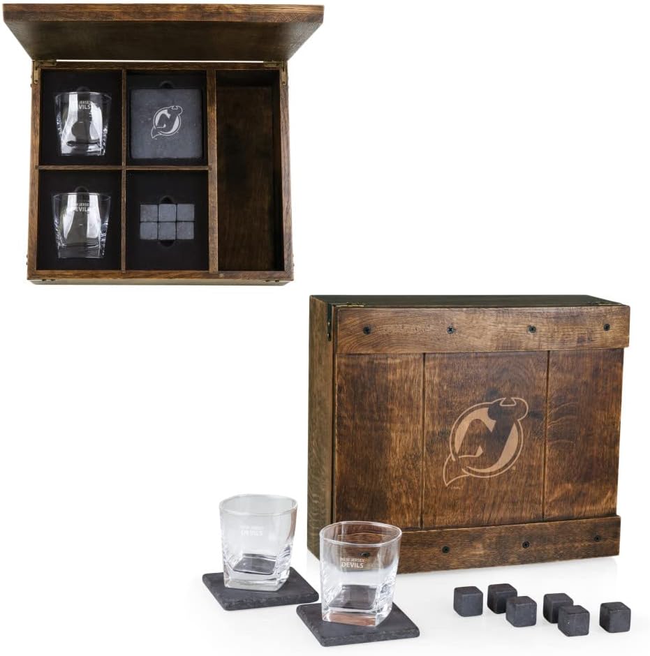 PICNIC TIME NHL unisex-adult NHL Whiskey Box Gift Set