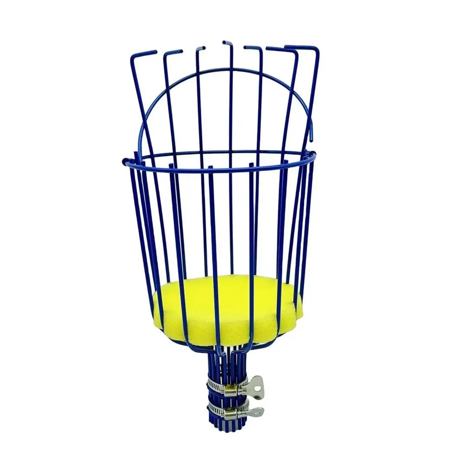 Cueille Fruit Telescopique Cueille-Fruits à Long Manche avec Panier réglable for Pommes, mangues, poires et avocats - Outil Professionnel for vergers(Blue)