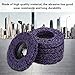 5 Piece Poly Strip Wheel Disc Set, 100mm 60 Grit Abrasive for Angle Grinders, Paint and Rust Removal Tool for Metal, Wood, Fiberglass