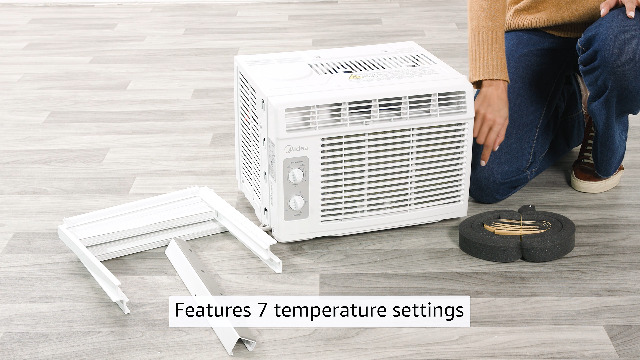 Air Conditioner For Bedroom Midea EasyCool 5,000 BTU 115V 2-in-1