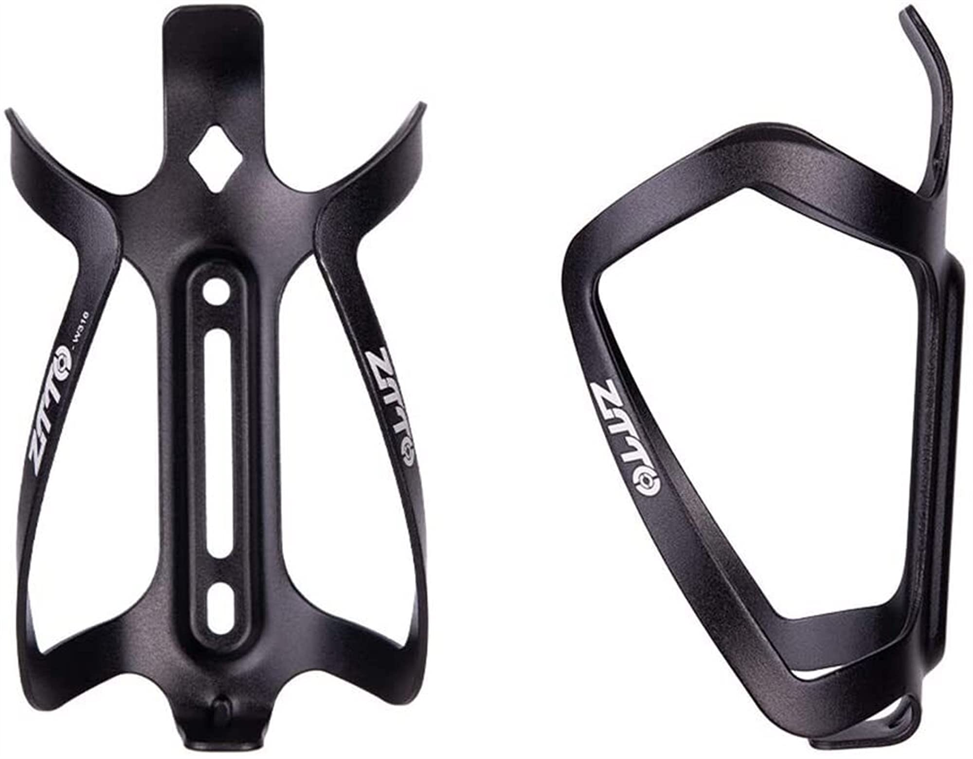 Fahrradflasche Käfig Mountainbike Aluminiumlegierung Flaschenkäfig Einteiliges Wasser Tasse Halter Reiten Zubehör (2 Stück) (Color : Black)