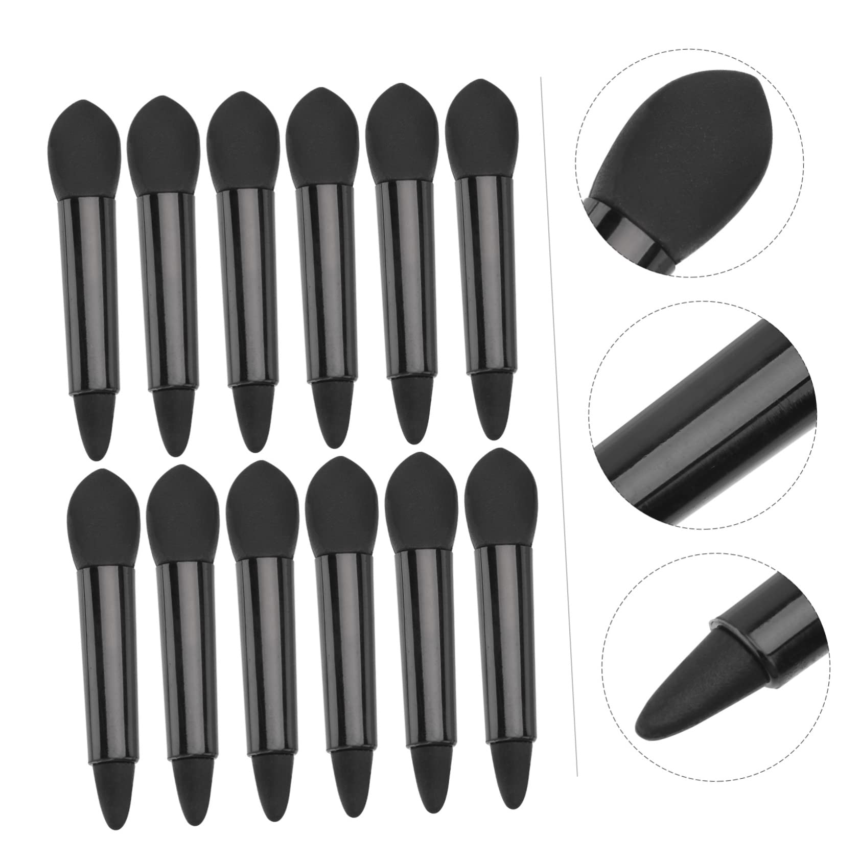 Mikinona Silicone Lip 20pcs Double-ended Makeup Brushes Lip Brush Exfoliating Set