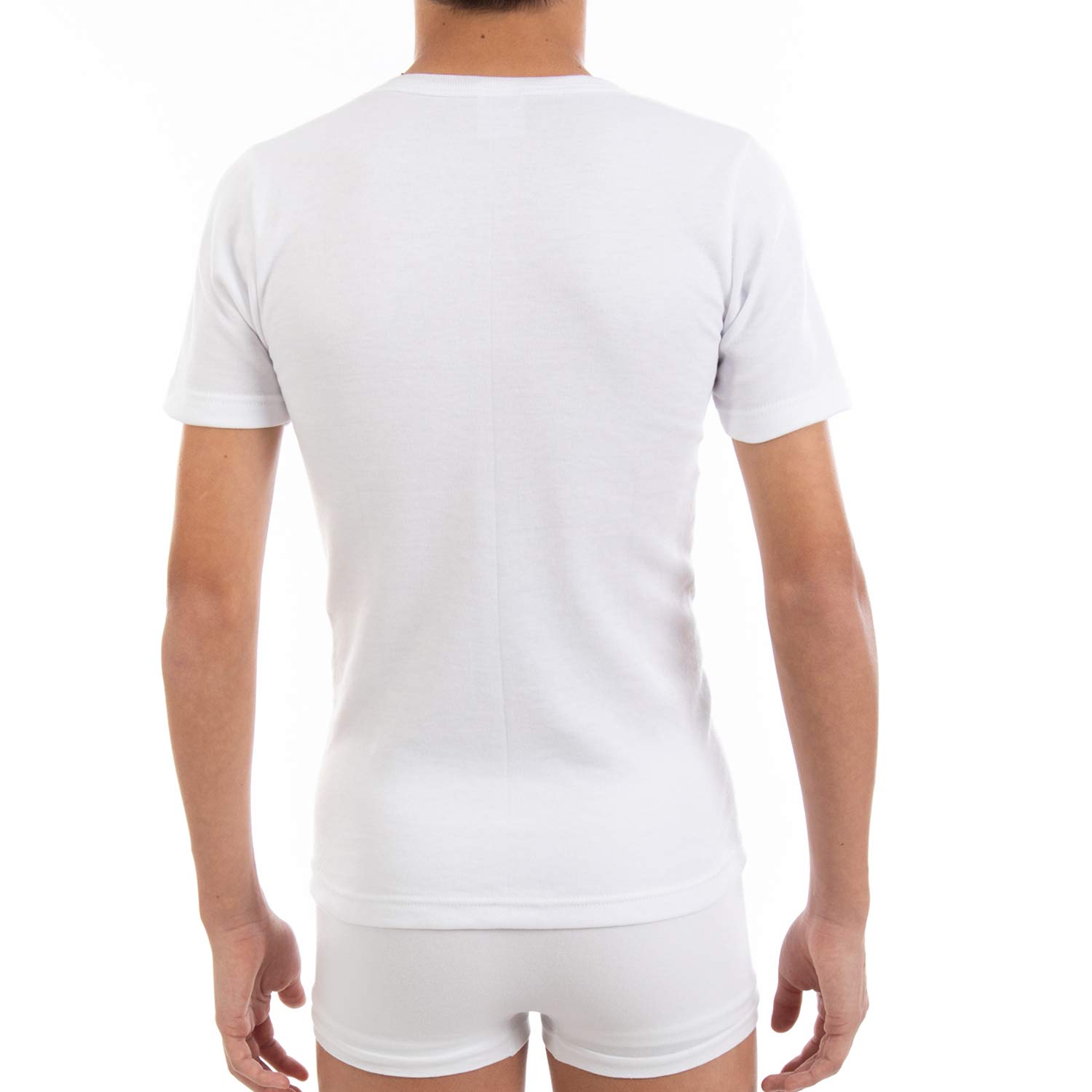 Pack Ahorro 6 Unidades Camiseta Interior Termal Niño L116 Manga Corta Cuello Redondo