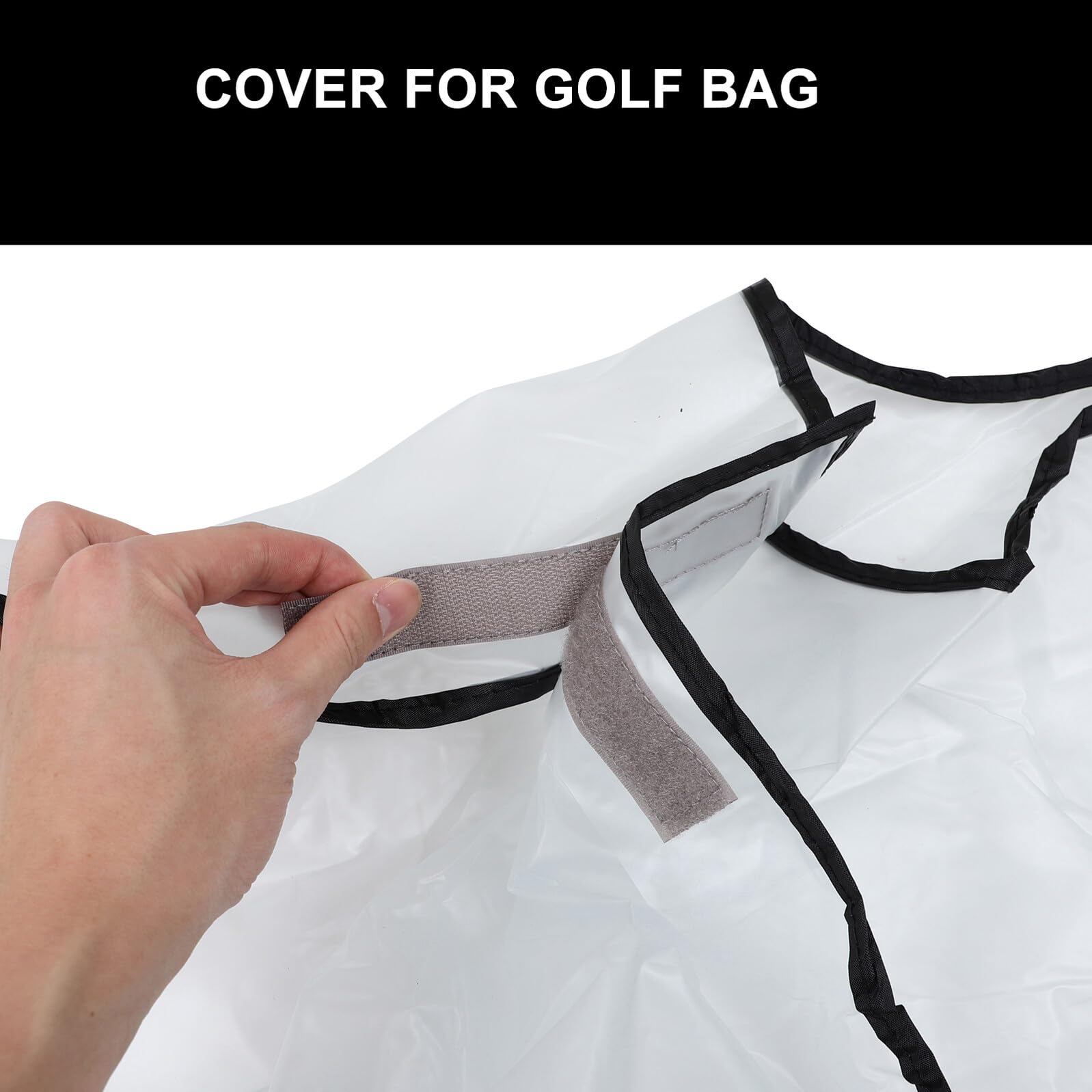 Alasum 2 Piezas Funda Transparente para Bolsa de Golf Cubierta y Antipolvo con Cremallera Protección para Palos y Carros de Golf Resistente la Lluvia Viento
